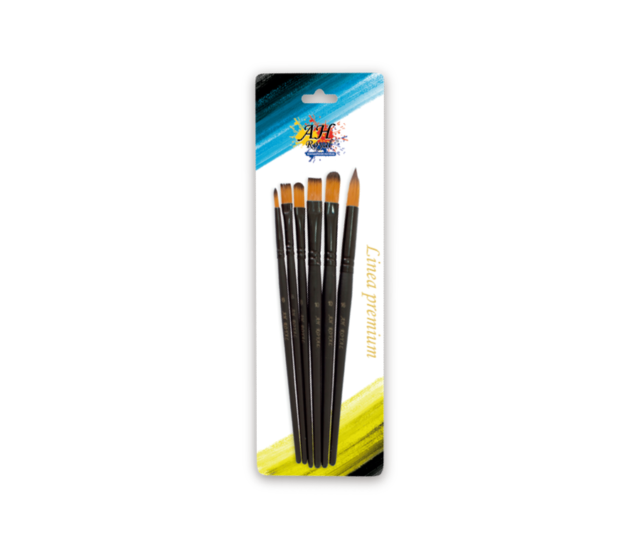 Pincel AH ROYAL Negro Premiun Surtido x 4 unidades
