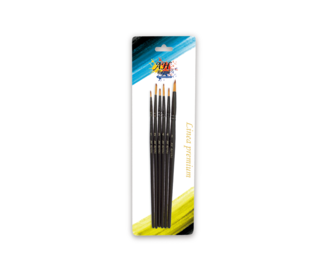 Pincel AH ROYAL Linea Premium Redondo x6 unidades