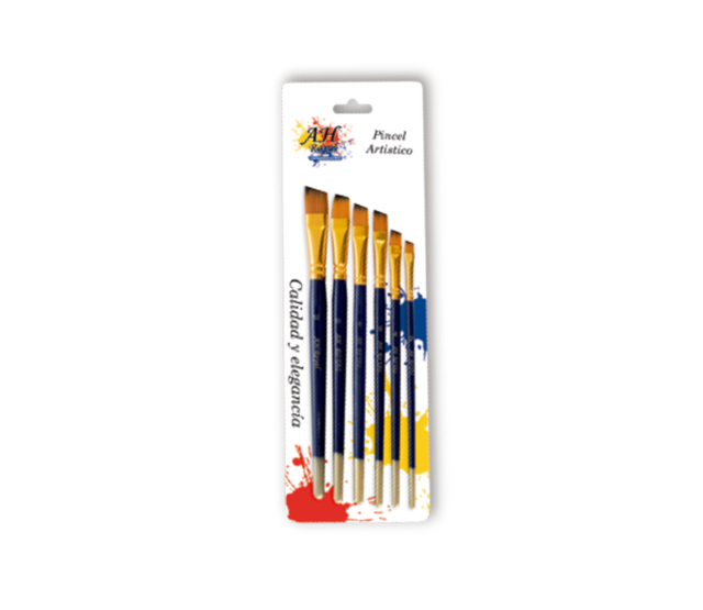 Pincel AH ROYAL Juego Angular Surtido No.2,4,6,8,10,12 Display x10