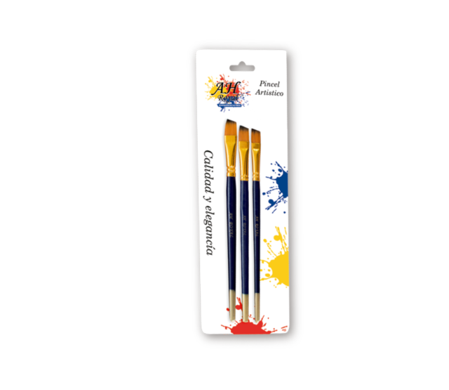 Pincel AH ROYAL Juego Hexagonal x3 Displey x10 No.4,6,8