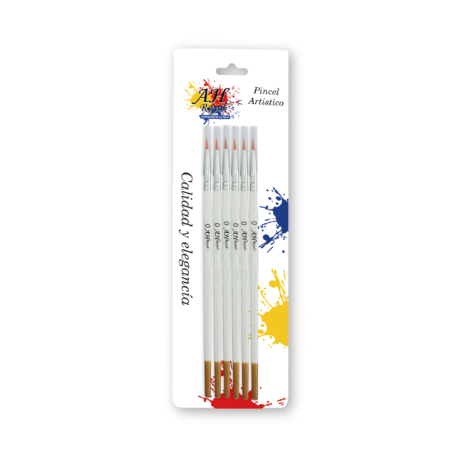 Pincel AH ROYAL Delineador no. 00 x6 Display x10 -caja x 600 und-