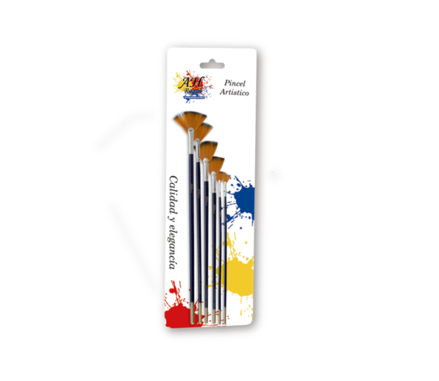 Pincel AH ROYAL Juego Abanico fino x6 Display x10