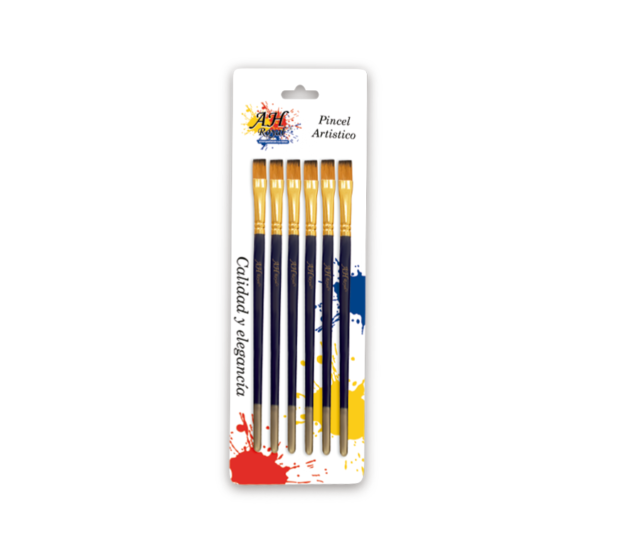 Pincel AH ROYAL Plano No. 6 x 6 Displey x10