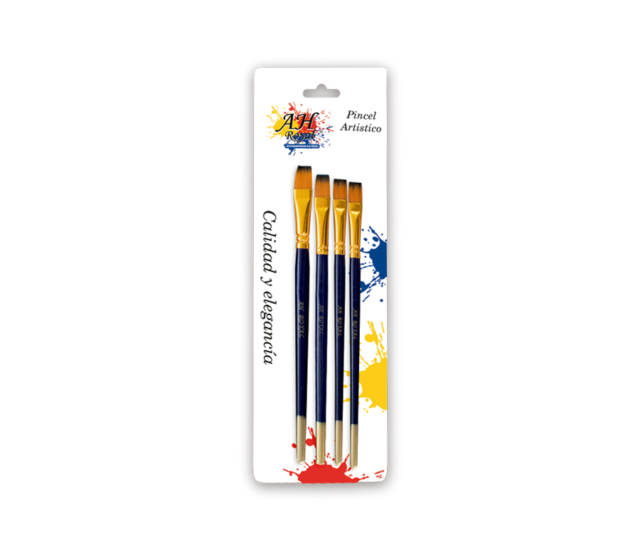 Pincel AH ROYAL Juego x 4 del 2 al 8 Displey x10