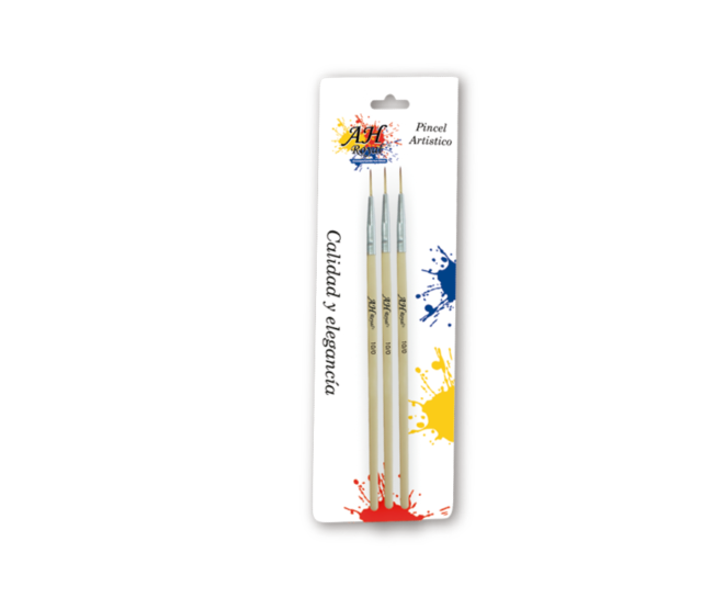 Pincel AH ROYAL Delineador 10/0 x3