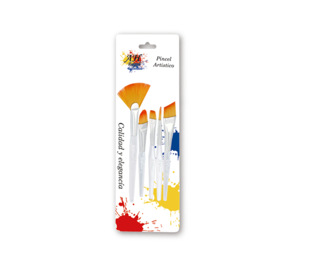 Pincel AH ROYAL Acrilico Transparente Juego x5 Paquete x10
