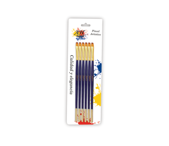 Pincel AH ROYAL Lengua De Gato No. 3 x 6 Displey x10
