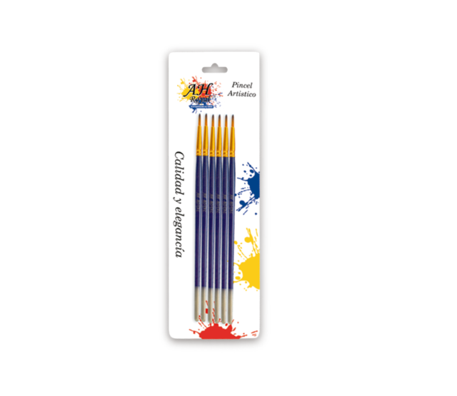 Pincel AH ROYAL Redondo No.4 x6