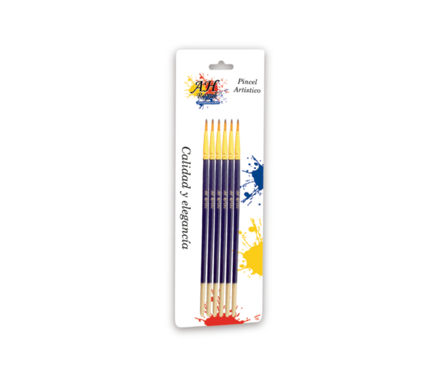 Pincel AH ROYAL Redondo No.8 x6 Display x10