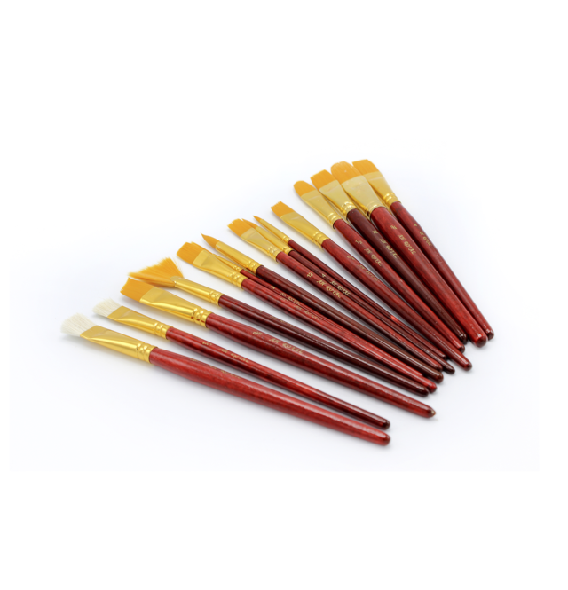 pincel AH ROYAL  juego x 15 vinotinto display x10 - Imagen 2
