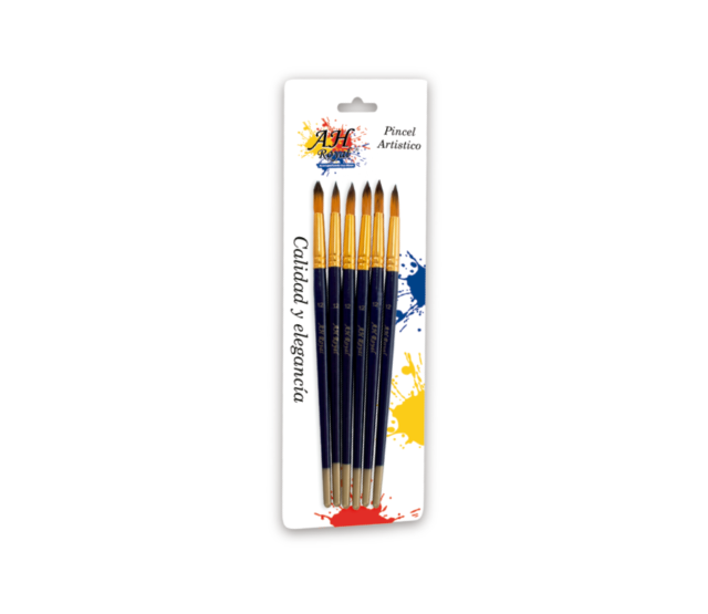 Pincel AH ROYAL Redondo No.12 x6